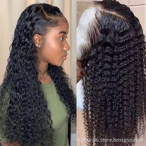 Wholesale Deep Wave HD Full Lace Wigs Human Hair Lace Front Peruvian Virgin Hair 360 Lace Front Wigs for Black Women